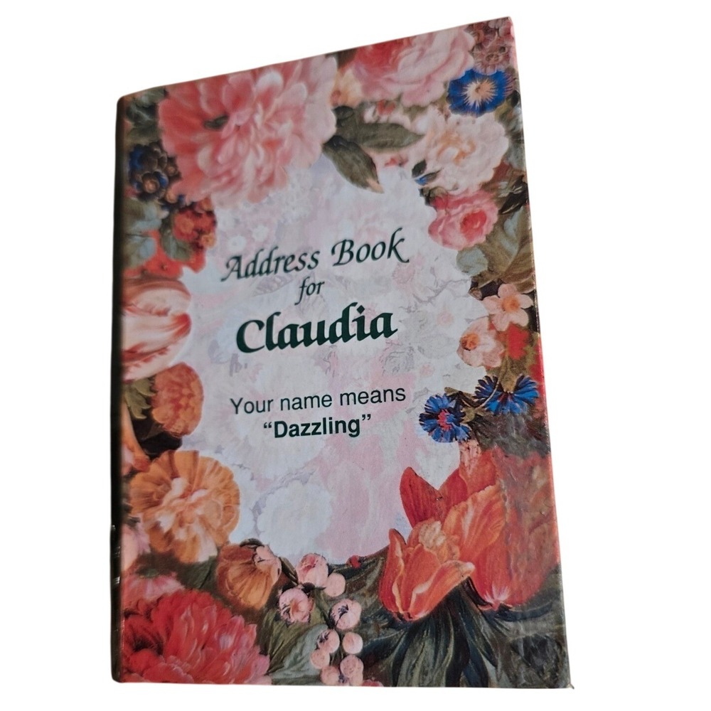 DAZZLING! Claudia Address‎ book - never used